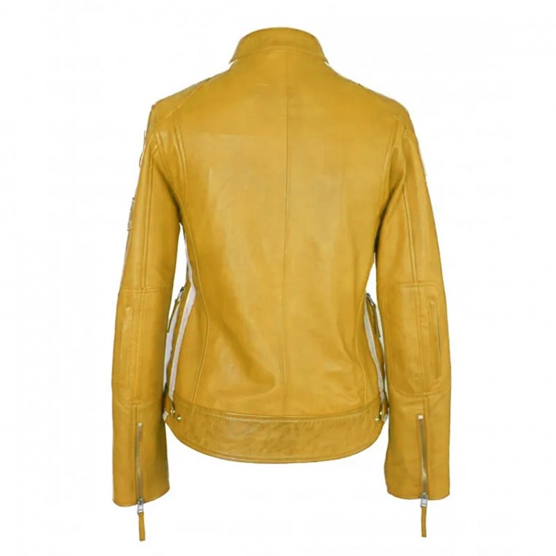 zerimar shoes Chaqueta heavy de piel con parches modelo 120 Gran oferta