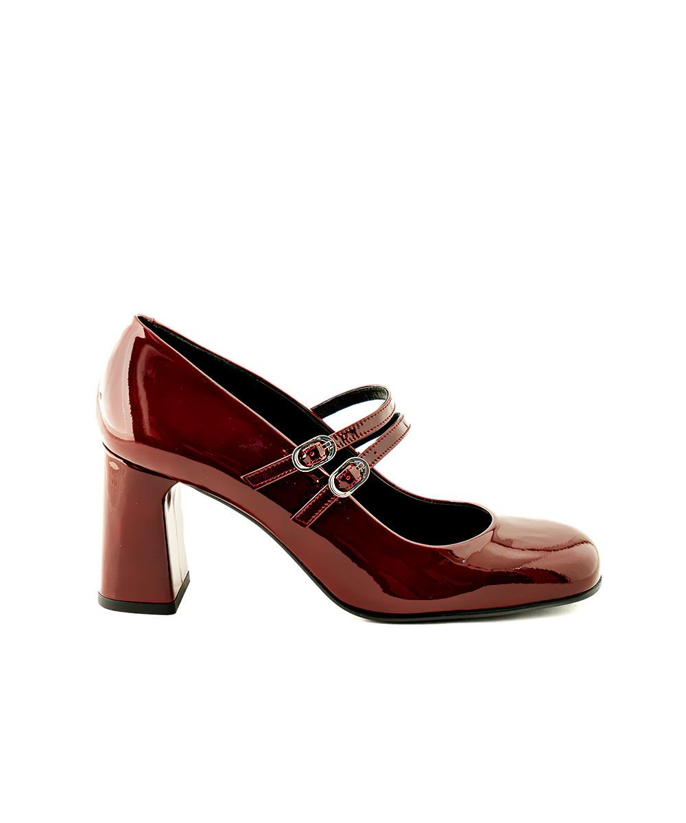 zinda Mary Jane de charol rojo
