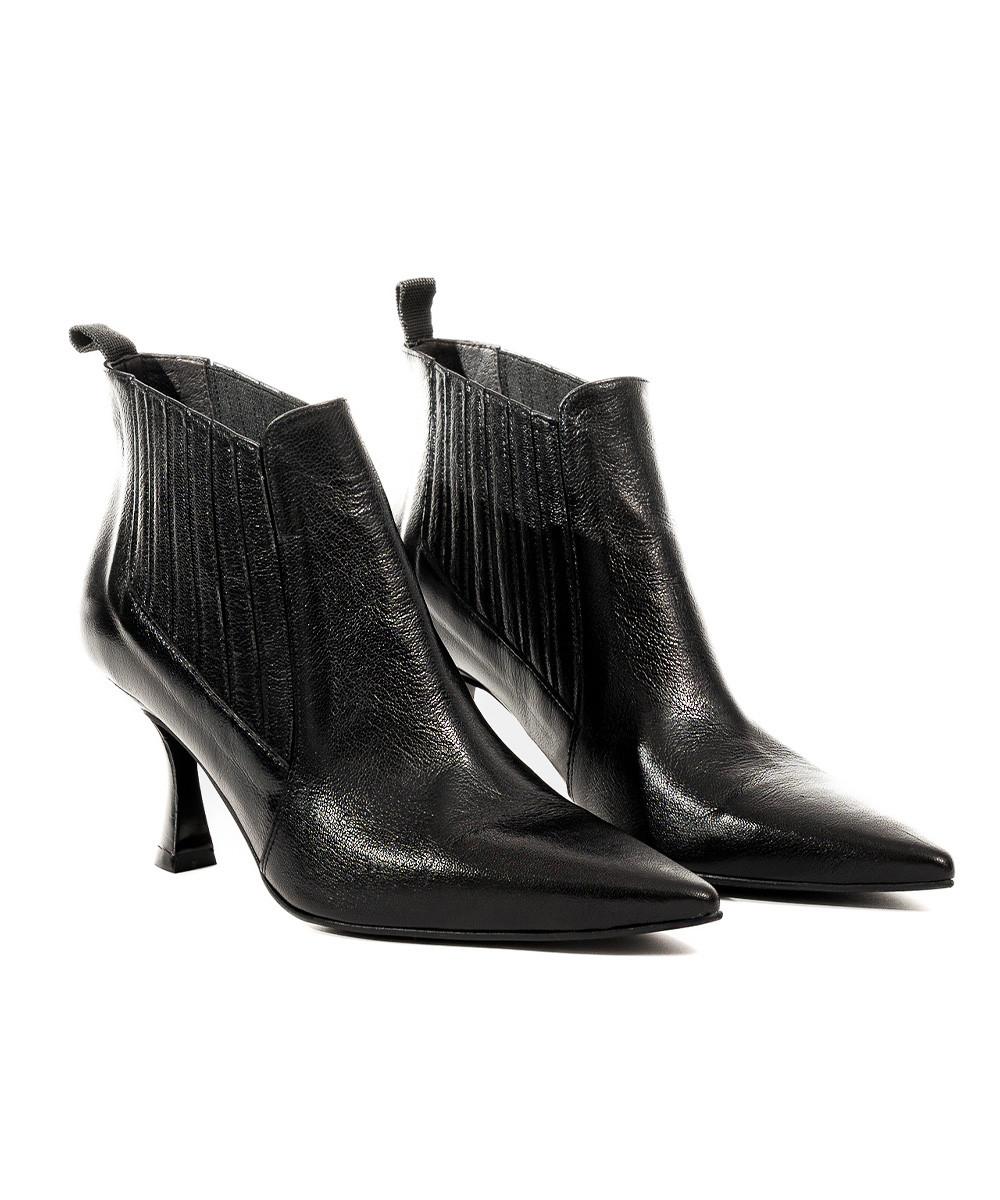 zinda Botin chelsea de piel suave negra Último día
