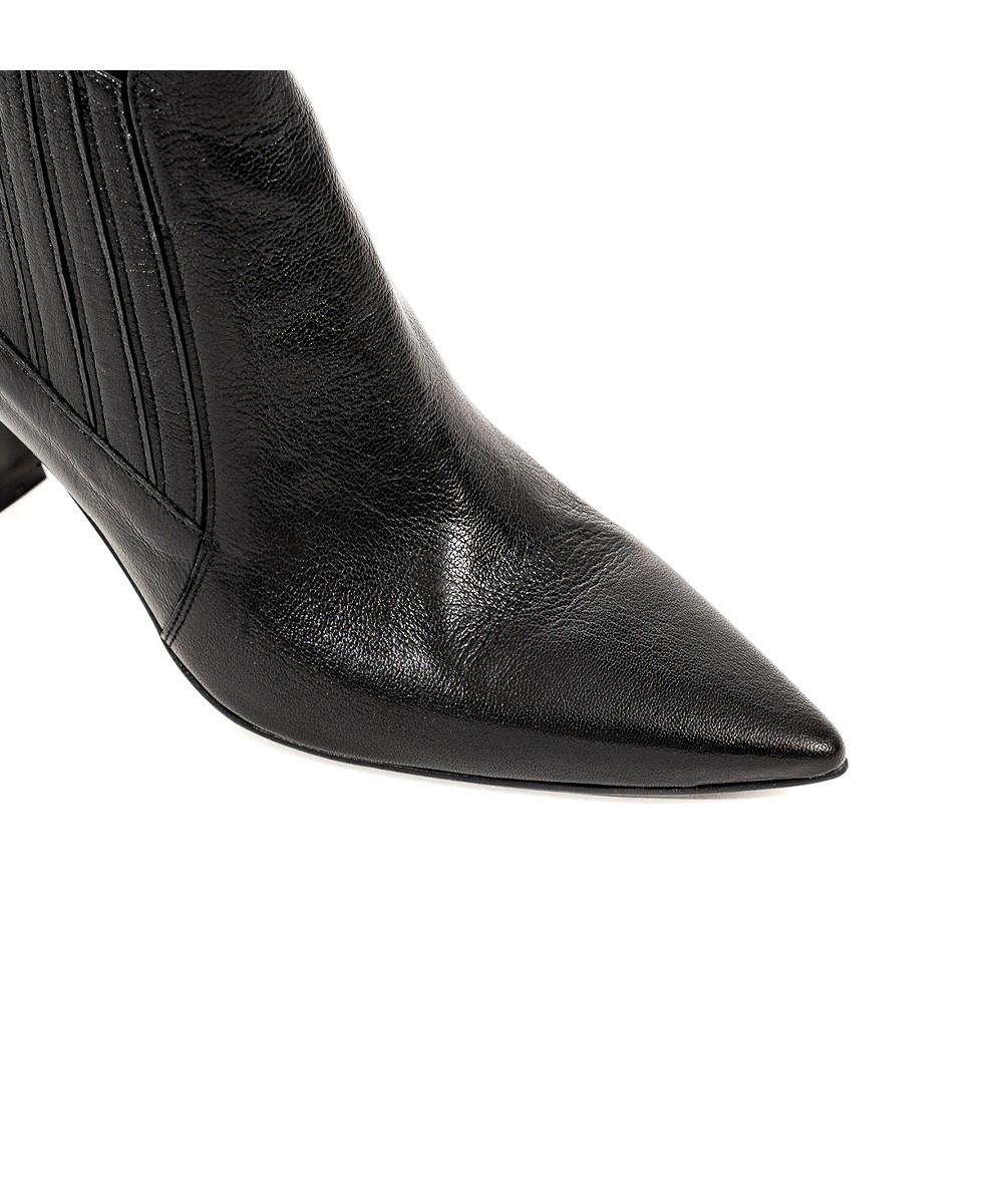 zinda Botin chelsea de piel suave negra Último día