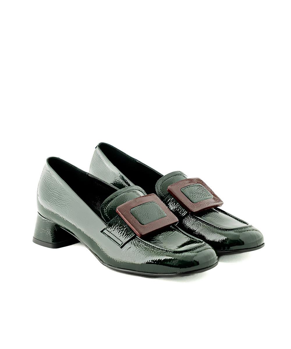 zinda Mocasín de piel verde Descuentos del mes