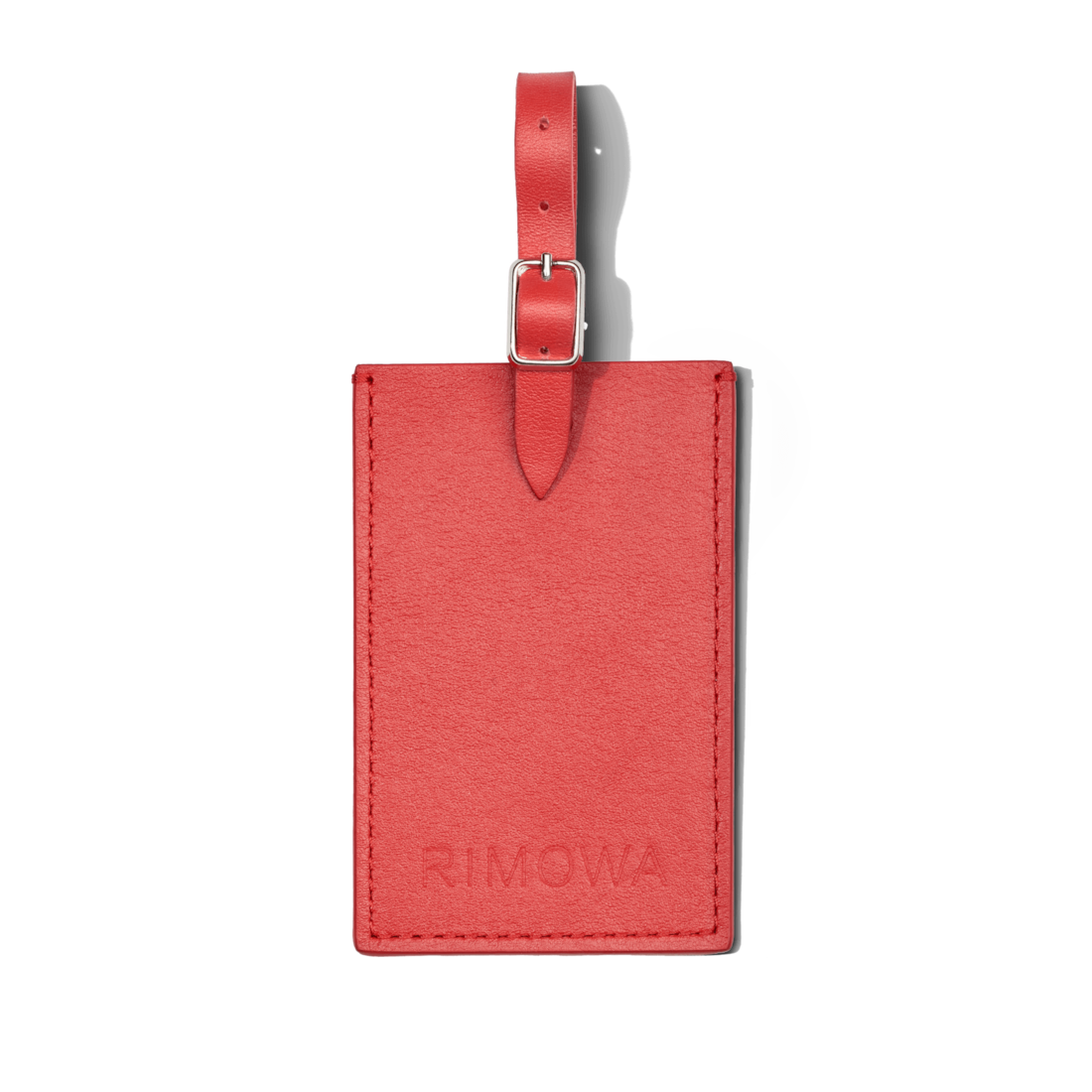 Rimowa Etiqueta de equipaje de cuero personalizada rojo paprika Tienda
